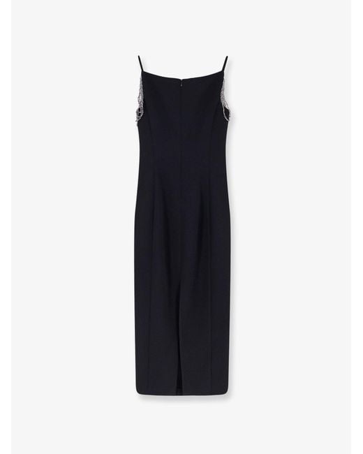 Pinko Blue Dresses Poliestere Elastan