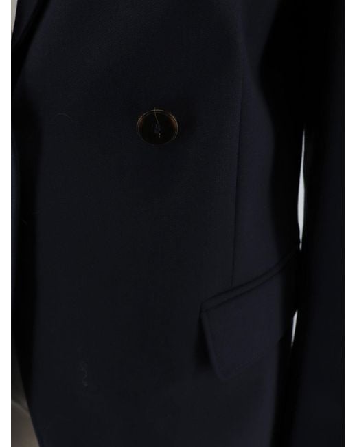 Alysi Blue Sartorial Virgin Wool Blend Blazer