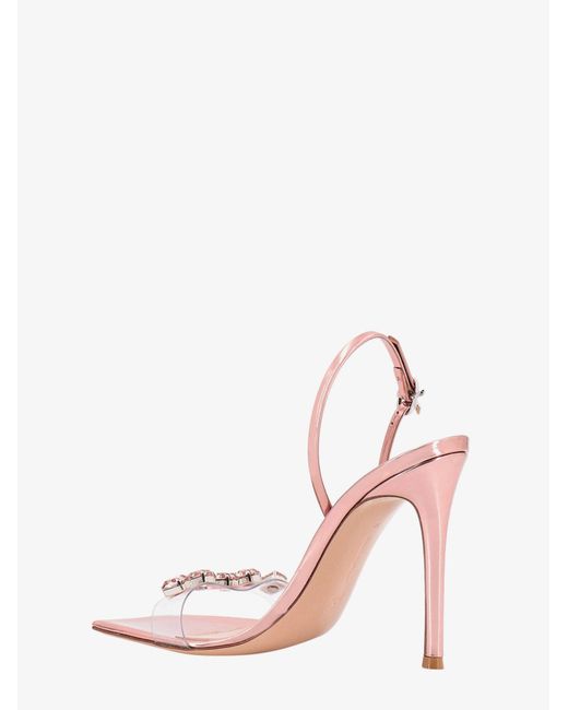 Gianvito Rossi Pink Ribbon Candy Sandals