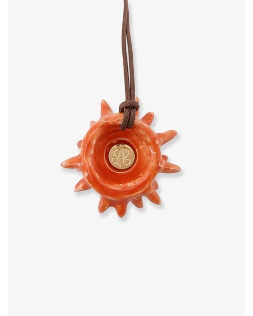 MATA STUDIO White Riccio Glazed Ceramic Necklace