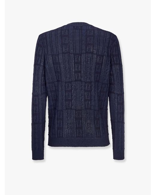 Fendi Blue Sweater for men