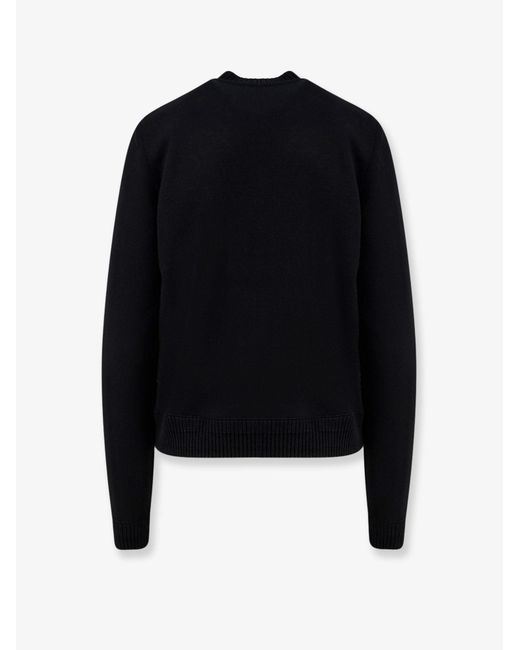Moncler Black Wool And Nylon Blend Jacket