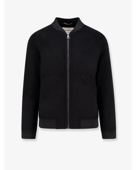 Amaranto Black Wool And Cashmere Jacket for men