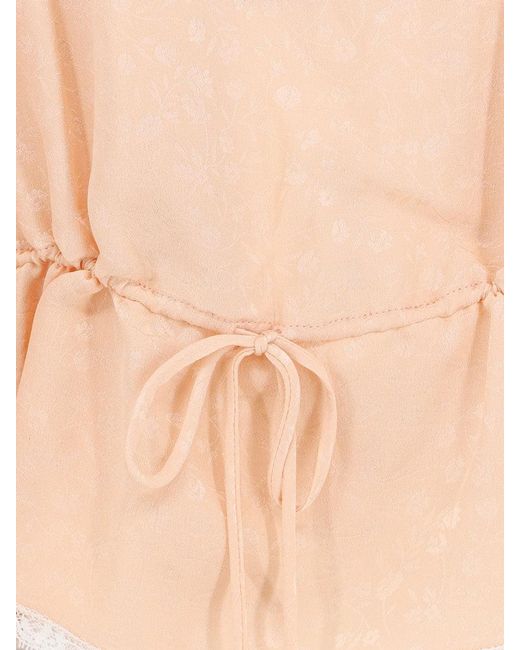 Chloé White Printed Silk Top