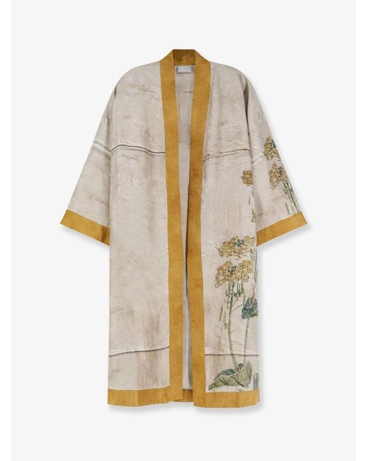Pierre Louis Mascia White Silk Kimono