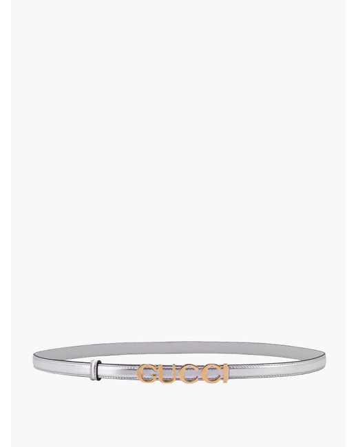 Gucci Belt in White Lyst