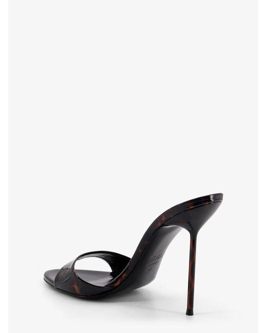 Paris Texas Brown Lidia Patent Leather Sandals