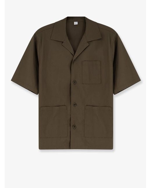 Aspesi Green Shirts Cotone Poliammide Elastan for men