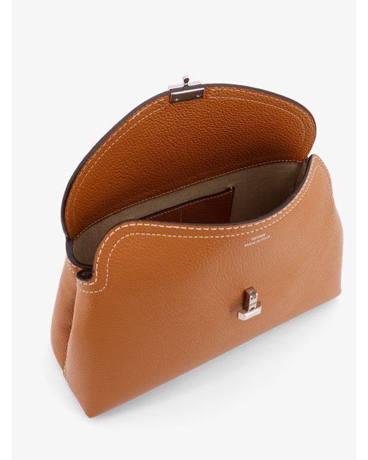 Clutch T-Lock di Totême  in Brown