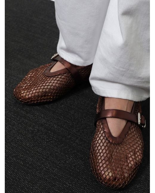 Alaïa Brown Ballet Flats