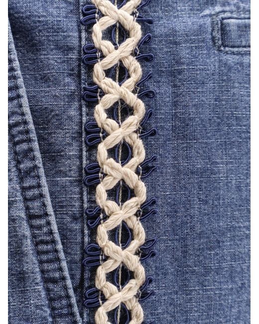 Valentino Blue Denim Shorts for men