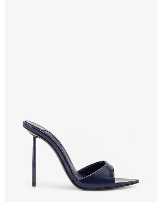 Le Silla Blue Bella Patent Leather Sandals