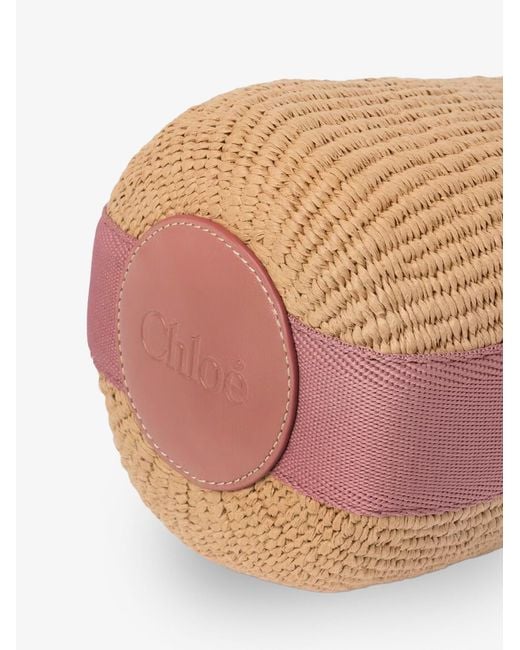 Chloé Natural Woody Raffia Bucket Bag