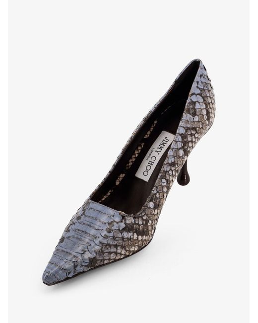 Jimmy Choo Brown Ixia 80 Leather Pumps