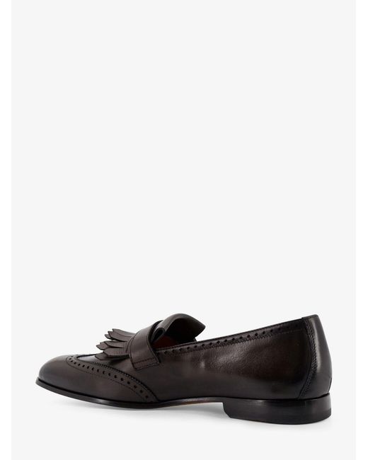 Doucal's White Decò Leather Loafers for men