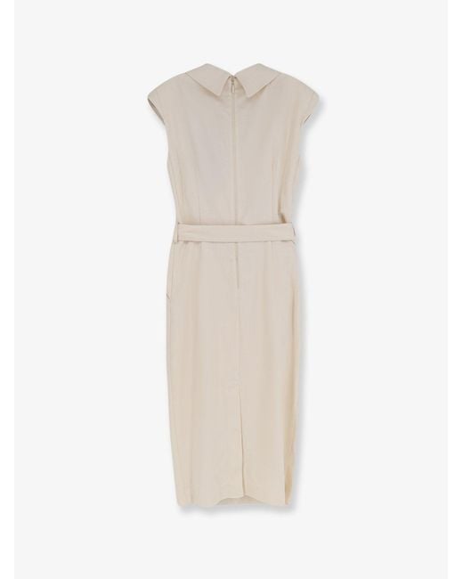 Pinko White Dress Amandine Viscose