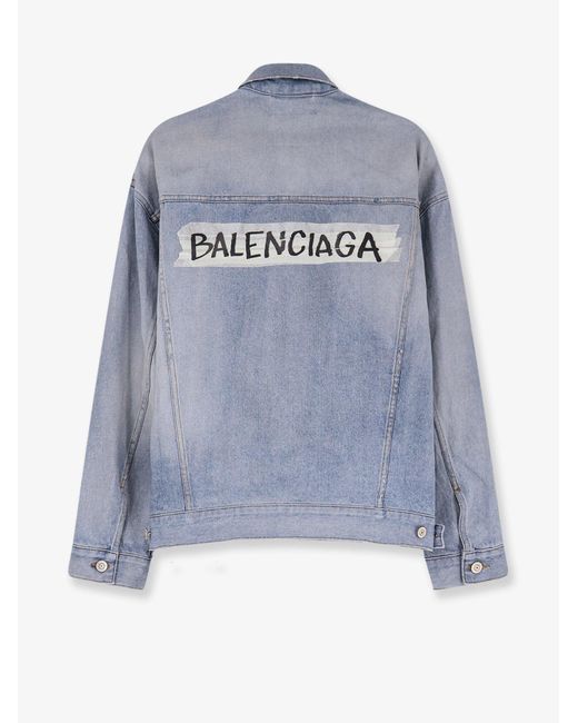 Balenciaga Blue Washed Out Denim Jacket