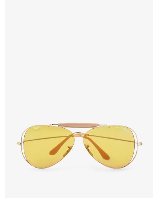 Dolce & Gabbana Yellow Ray-Ban X Acetate Sunglasses