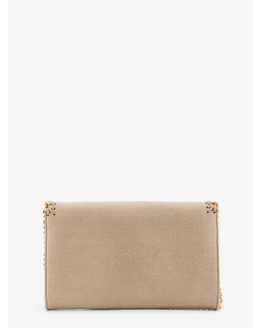 Stella McCartney Natural Falabella Wallet Shaggy Deer Crossbody Bag