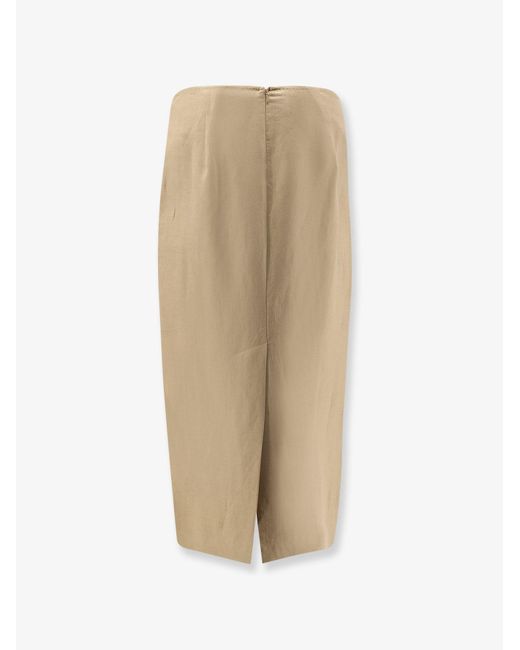 Max Mara Natural Linen Veranda Skirt