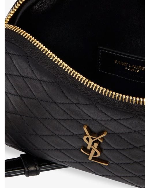 Saint Laurent Black Gaby Leather Shoulder Bag