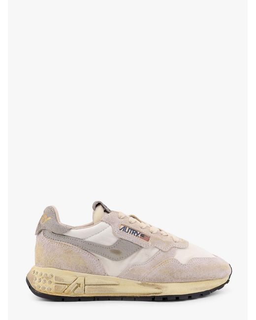 Sneakers Reelwind Low-Top Effetto Used di Autry in White
