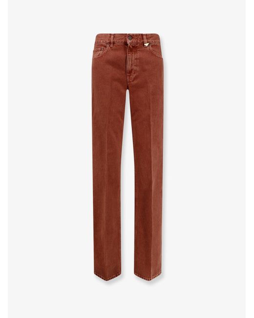 Chloé Brown Colored Denim Trousers