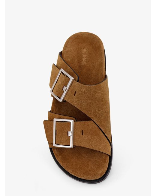Alohas Brown Alba Suede Sandals