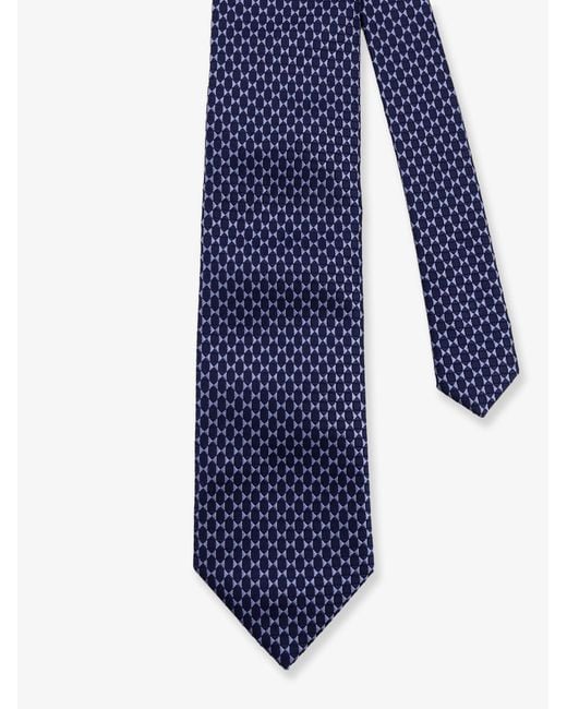 NUGNES 1920 Blue Silk Tie for men