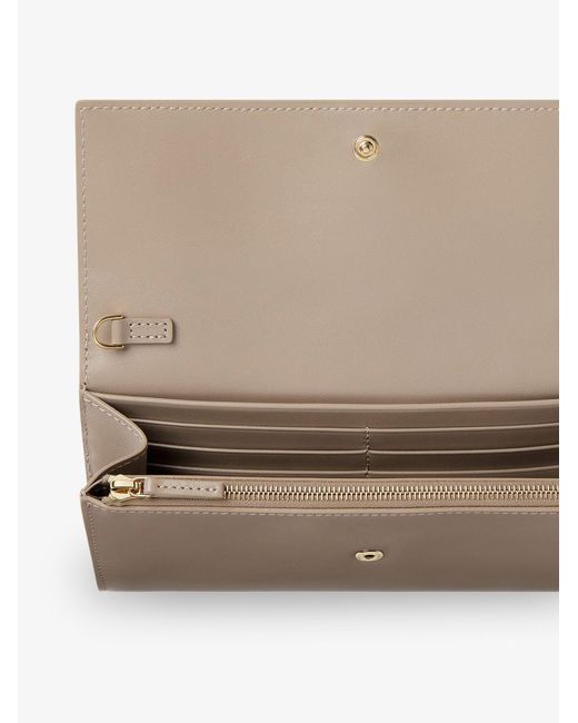Fendi Natural Continental Leather Crossbody Bag