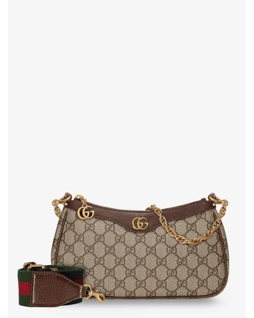 Gucci Gray Gg Fabric Ophidia Crossbody Bag