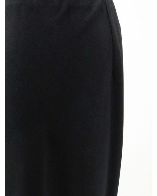 Vince Black Naia Acetate And Polyester Trousers
