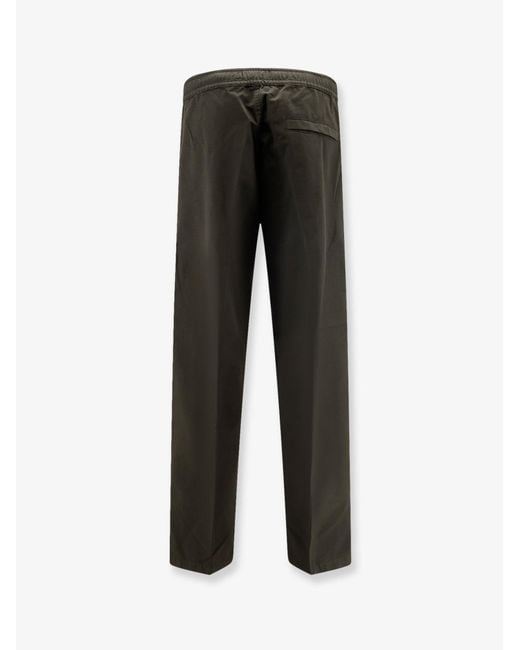 Stone Island Black Organic Cotton Trousers for men
