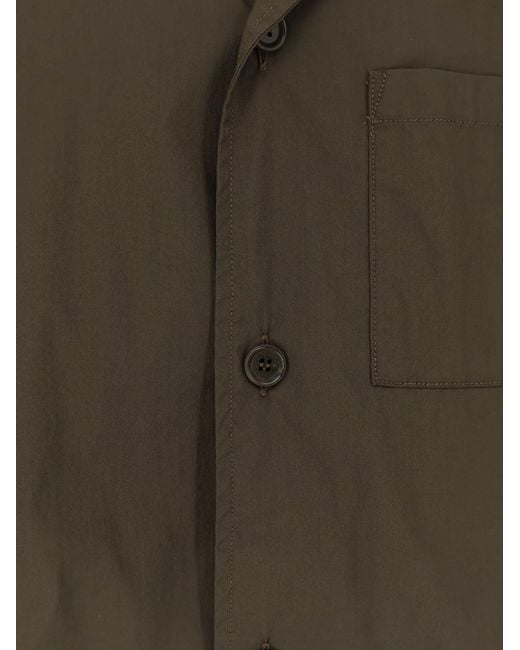 Aspesi Green Shirts Cotone Poliammide Elastan for men