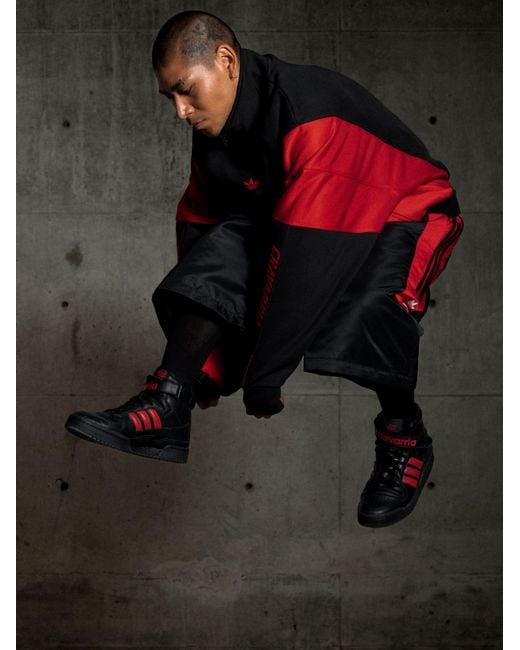 ADIDAS X WILLY CHAVARRIA Black Leather Sneakers With Iconic Logo On The Side for men