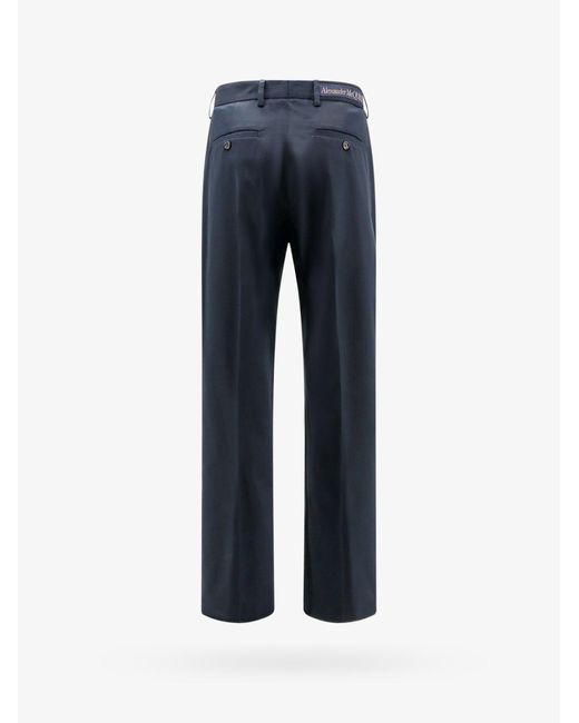 Alexander McQueen Blue Trouser for men