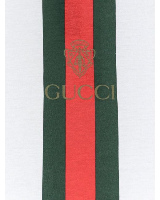 Gucci White Cotton Jersey T-Shirt for men