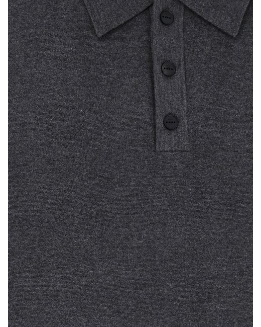 Hevò Blue Viscose Blend Polo Shirt for men