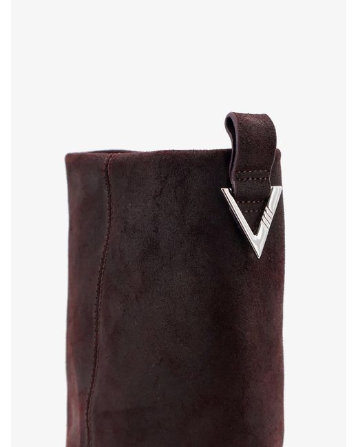 The Attico Brown Robin Suede Boots