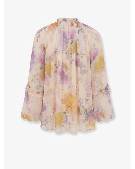 Zimmermann Pink Viscose Shirt Luna