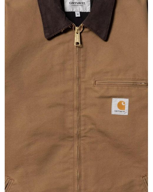 Carhartt Brown Og Detroit Cotton Padded Jacket for men