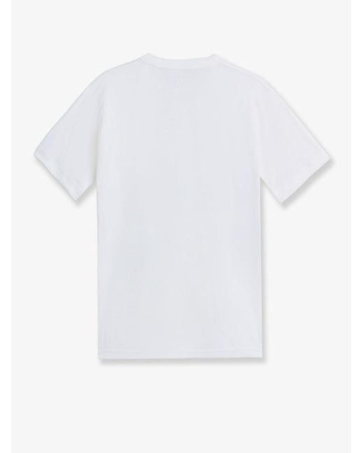 Y-3 White Slim Tee Cotton T-Shirt for men