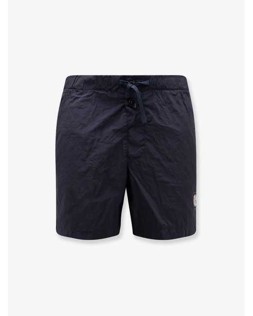 Stone Island Blue Econylon Swim Trunks for men