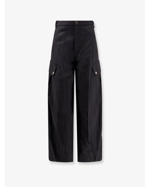 Pinko Blue Rosalin Cotton Trousers