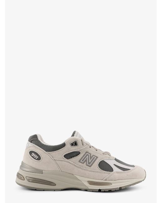 Sneakers Low-Top 991 di New Balance in White da Uomo