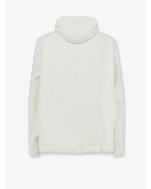 Brunello Cucinelli White Cotton And Nylon Blend Jacket for men