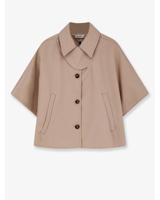 Max Mara Natural Mxapaggio Cotton Cape