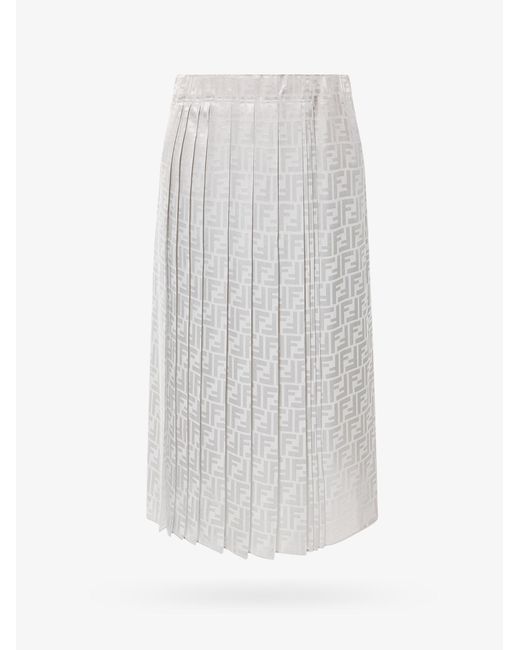Fendi White Skirt