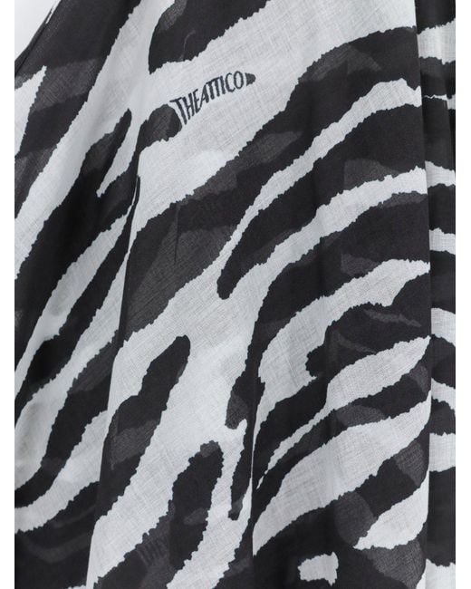 The Attico White Kaftan Cotton Dress