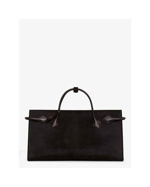 Alaïa Black Hand Tote Ponyskin Bag